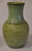 Large Denby green vase