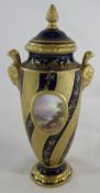 Late 19th century Coalport lidded vase pattern no 7240,