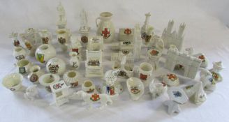 David N Robinson collection - assorted Lincolnshire related crested china (2 Goss)