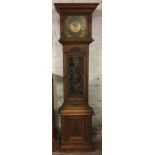 Ornate Austrian floor standing regulator clock,