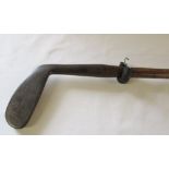 Early 1900's J B Halley 'cleek' driving iron golf club