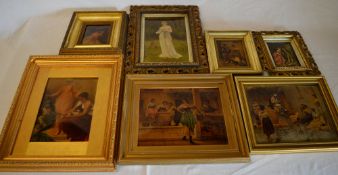 7 framed Christoleum's,