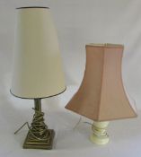 2 table lamps