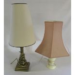 2 table lamps