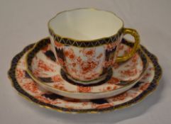 Royal Crown Derby matching teacup, saucer and side plate,