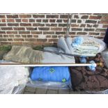 5 large bags containing modern curtains & curtain poles