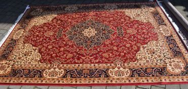 Red ground Keshan carpet 2.