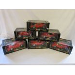 6 boxed Burago diecast cars inc Ferrari 250 GTO (1962), Alfa Romeo 8C 2300 Monza (1931),