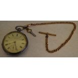 J G Graves, Sheffield 'The Express English Lever' silver pocket watch,