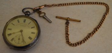 J G Graves, Sheffield 'The Express English Lever' silver pocket watch,