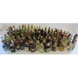 Quantity of alcoholic miniatures inc Bols,