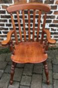 Elm wood farmhouse chair