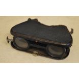 Pair of cased La Mignonne opera glasses (AF)