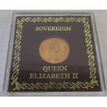 Queen Elizabeth II cased full sovereign 1978