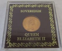 Queen Elizabeth II cased full sovereign 1978