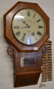 Drop dial wall clock A J Saltby Alford