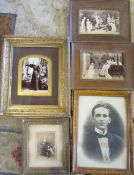 Selection of framed Victorian/Edwardian photographs