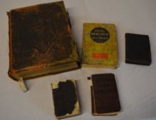 Large bible and 4 other books