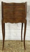 Small French bedside cabinet H74cm