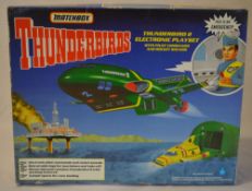 Matchbox Thunderbirds 'Thunderbird 2 Electronic Playset' with pilot commands and rocket sounds,