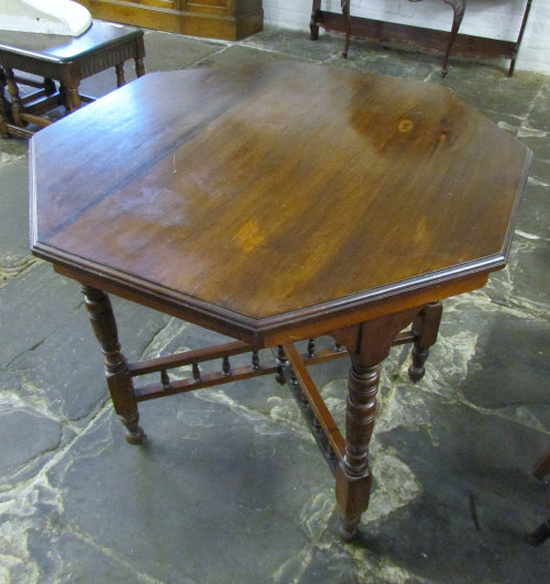 Victorian octagonal occasional table