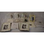 Ex shop stock, approx 17 unused wedding themed items including photo frames, photo albums,