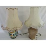 2 large table lamps