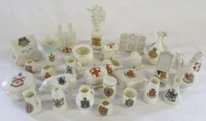 David N Robinson collection - selection of Lincolnshire related crested china (6 Goss)