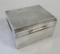 Silver cigarette case with wooden interior London 1932