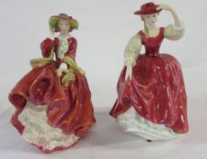 2 Royal Doulton figurines 'Buttercup' HN2399 and 'Top o' the hill' HN 1834