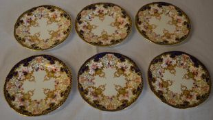 6 Royal Crown Derby Imari 3788 side plates,