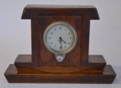 A custom made mantle clock with Smiths movement originally taken from a Austin 7