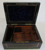 Wooden sewing box (af)