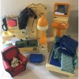 Sindy accessories (unboxed) including wardrobes, dressing table & chair,