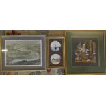 Assorted prints etc inc Oxford & Cambridge Boat Race - birdseye view of the course March 20,