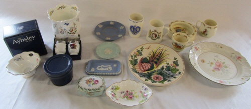 Selection of ceramics inc Aynsley,
