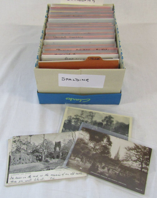 David N Robinson collection - approximately 320 Lincolnshire postcards relating to Spalding inc