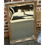 Gilt frame wall mirror 90 x 62 cm