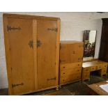 1920s bedroom suite including wardrobe,