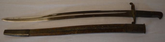 French M1842 bayonet with scabbard