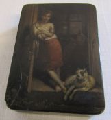 German Stobwassers Fabrik snuff box no 481 'La Chaumiere Anglais' (the English cottage) c.