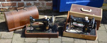 2 singer sewing machines