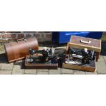 2 singer sewing machines