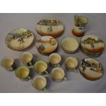 Small collection of Royal Doulton Dickens ware including plates, jug,