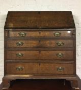 Georgian oak bureau