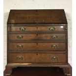 Georgian oak bureau