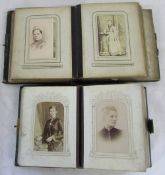 2 small Victorian photograph albums