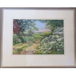 Framed pastel drawing 'The Viking Way,