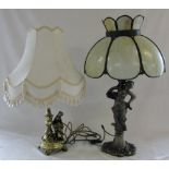 2 table lamps