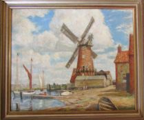Oil on canvas 'An East Anglian Windmill - High Croft,